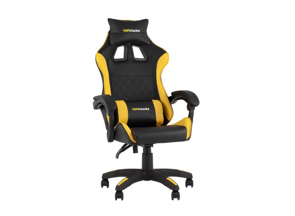 Кресло спортивное TopChairs MG-7043 черно-жёлтый