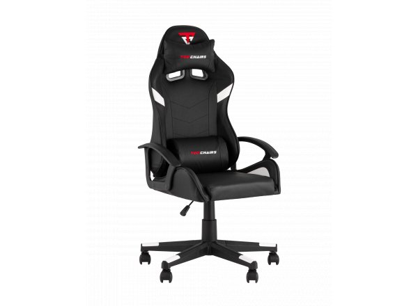 Кресло спортивное TopChairs Warden черно-белый