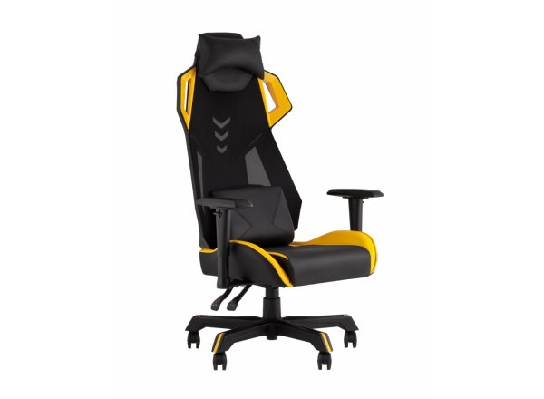 Кресло спортивное TopChairs Рэтчэт желтый