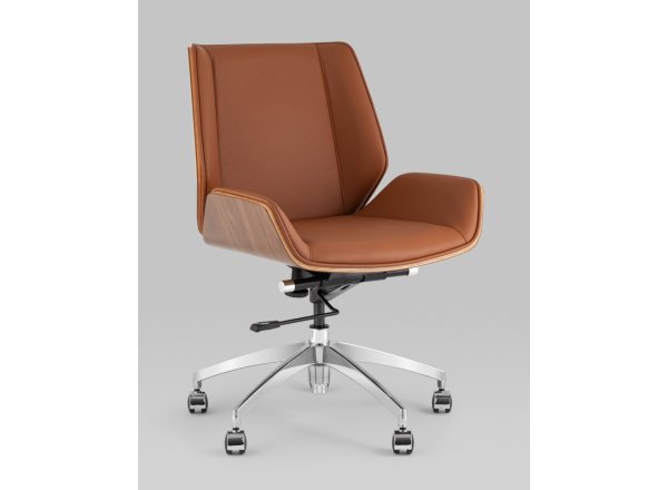 Кресло офисное TopChairs Crown SN коричневый