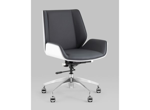 Кресло офисное TopChairs Crown SN серо-голубой